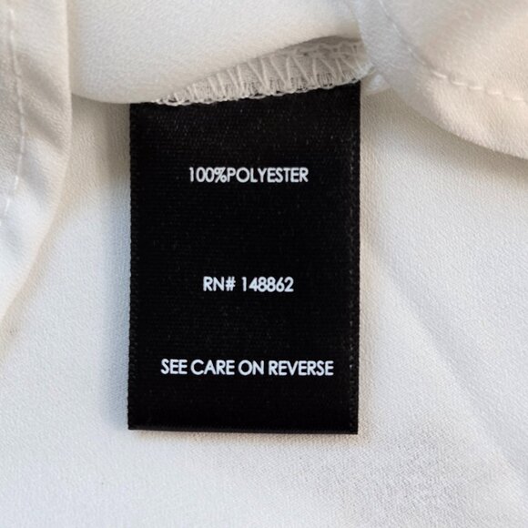 810-12 NEW Torrid Harper Georgette White Gold Pineapple Blouse Size L/12, 0 - Picture 11 of 15